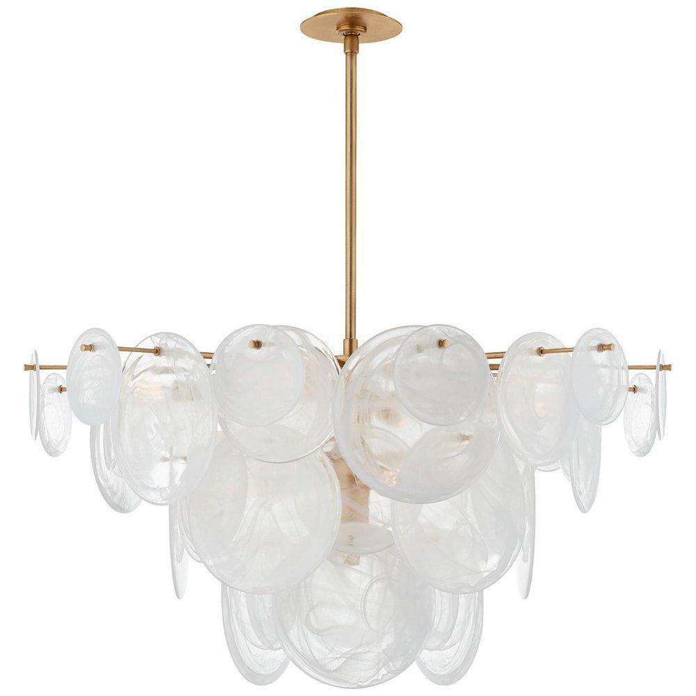 54-3/4 X 37-1/4 In. 40W 9-Light Casual Chandelier In Gild Chandeliers Gild