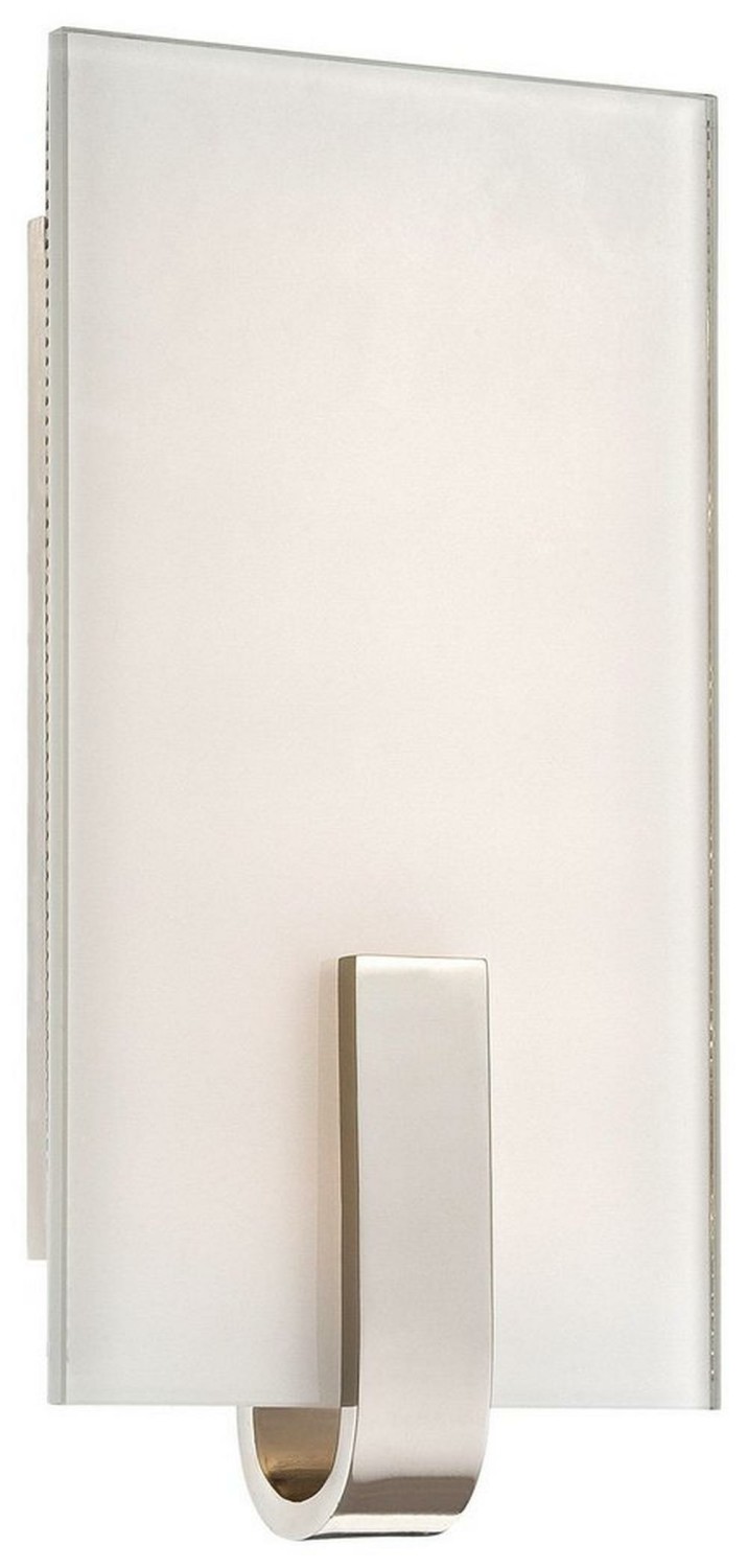 6 In. 1-Light Led Wall Sconce In Polished Nickel Indoor Lighting Polished Nickel