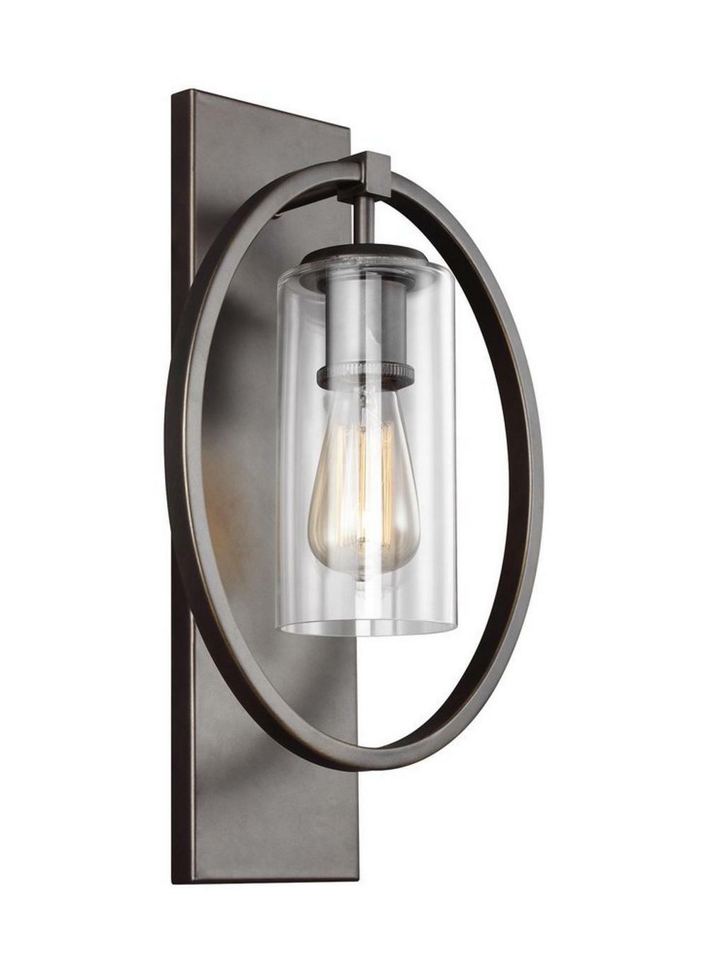 6 In. 60W 1-Light Medium E-26 Wall Sconce In Antique Bronze Indoor Lighting Antique Bronze