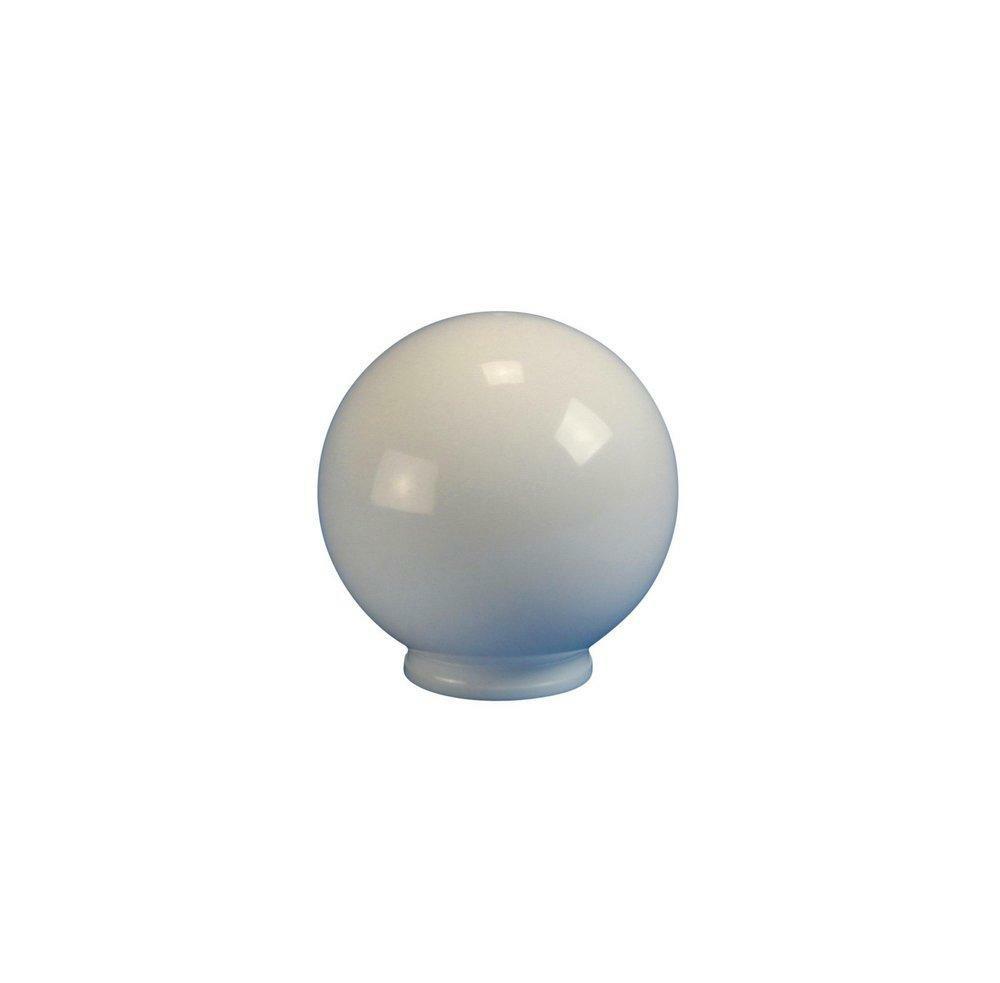 6 In. Flush Fitter Necked Acrylic Globe Shade In White Indoor Lighting Parts & Accessories White