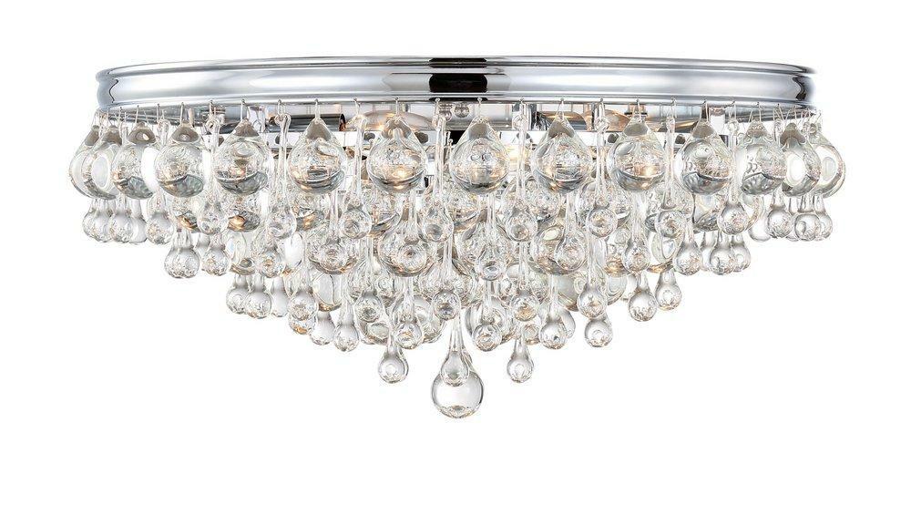 6-Light 360W Ceiling Light In Polished Chrome Ceiling Lighting Polished Chrome