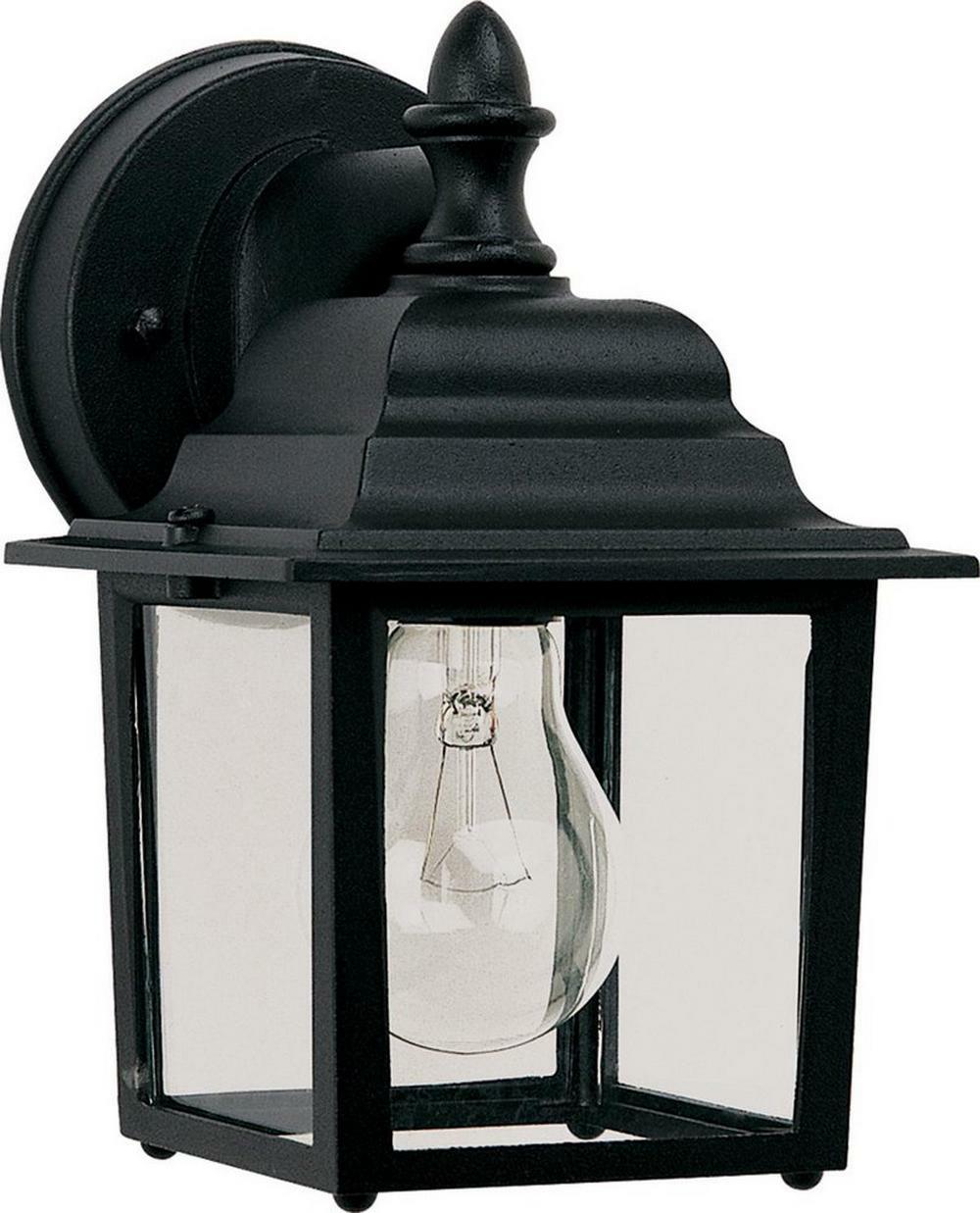 60 W Medium Lantern In Black Outdoor Lighting Black