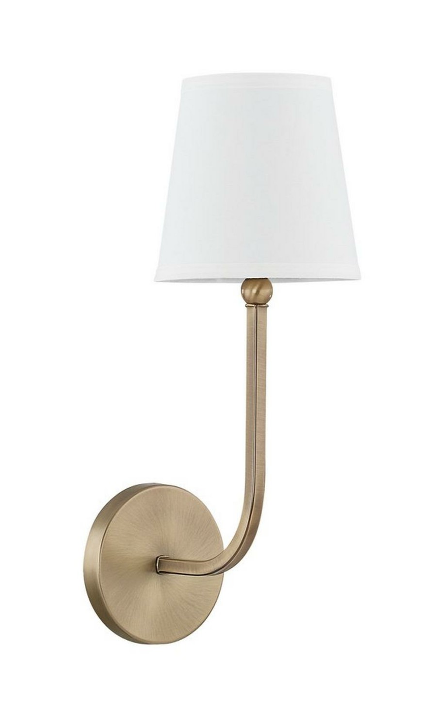 60W 1-Light Candelabra E-12 Incandescent Wall Sconce In Aged Brass Indoor Lighting Aged Brass