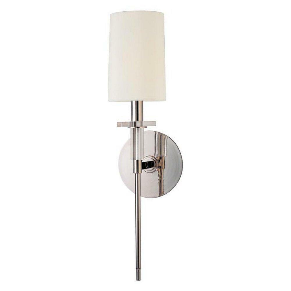 60W 1-Light Wall Sconce In Polished Nickel Indoor Lighting Polished Nickel