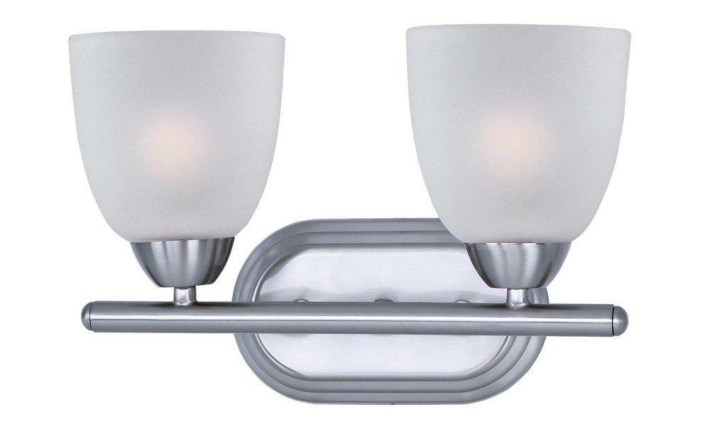 60W 2-Light Bath Light In Polished Chrome Bathroom Lighting Polished Chrome