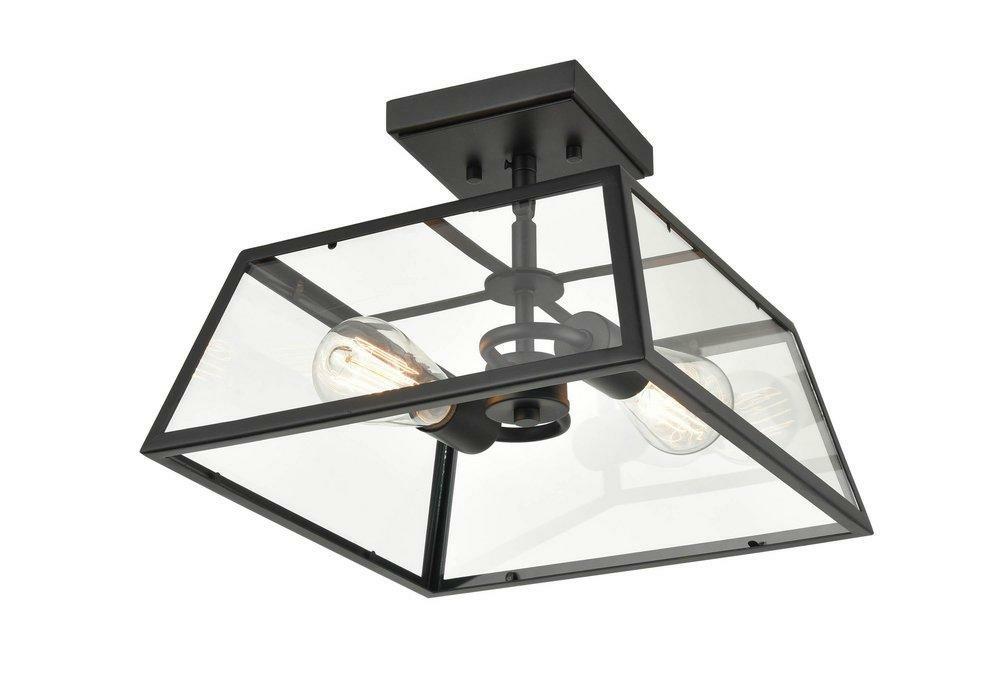 60W 2-Light Medium E-26 Outdoor Ceiling Fixture In Powder Coat Black Outdoor Ceiling Lighting Powder Coat Black