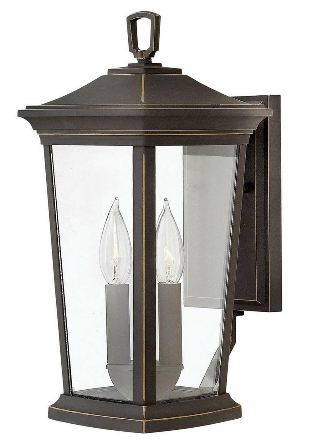 60W 2-Light Wall Lantern In Oil Rubbed Bronze Outdoor Lighting Oil Rubbed Bronze