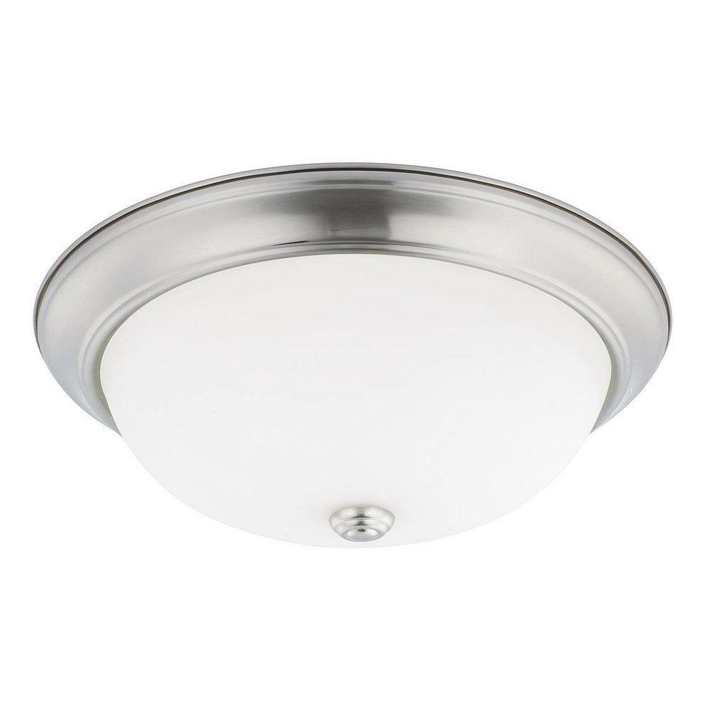 60W 3-Light Medium E-26 Base Incandescent Ceiling Fixture In Brushed Nickel Ceiling Lighting Brushed Nickel