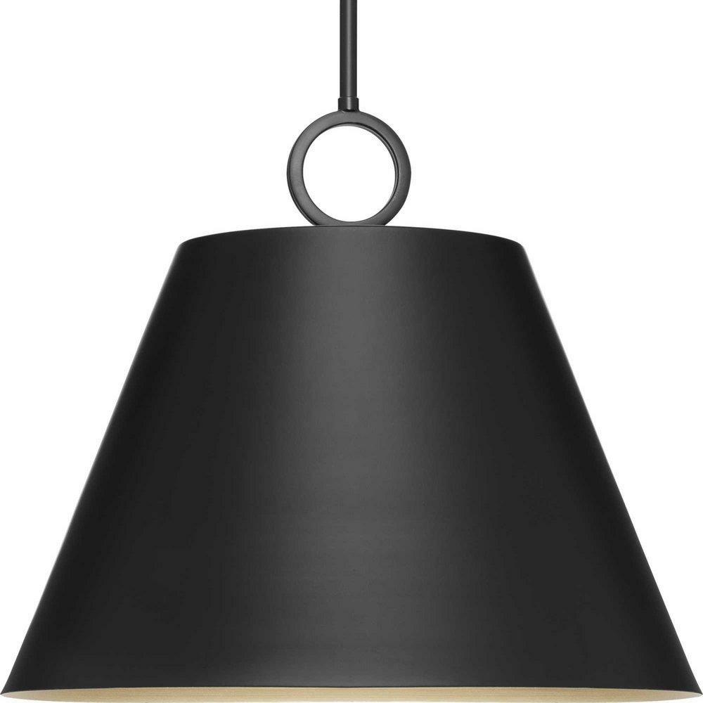 60W 3-Light Medium E-26 Incandescent Pendant Light In Matte Black Indoor Lighting Matte Black