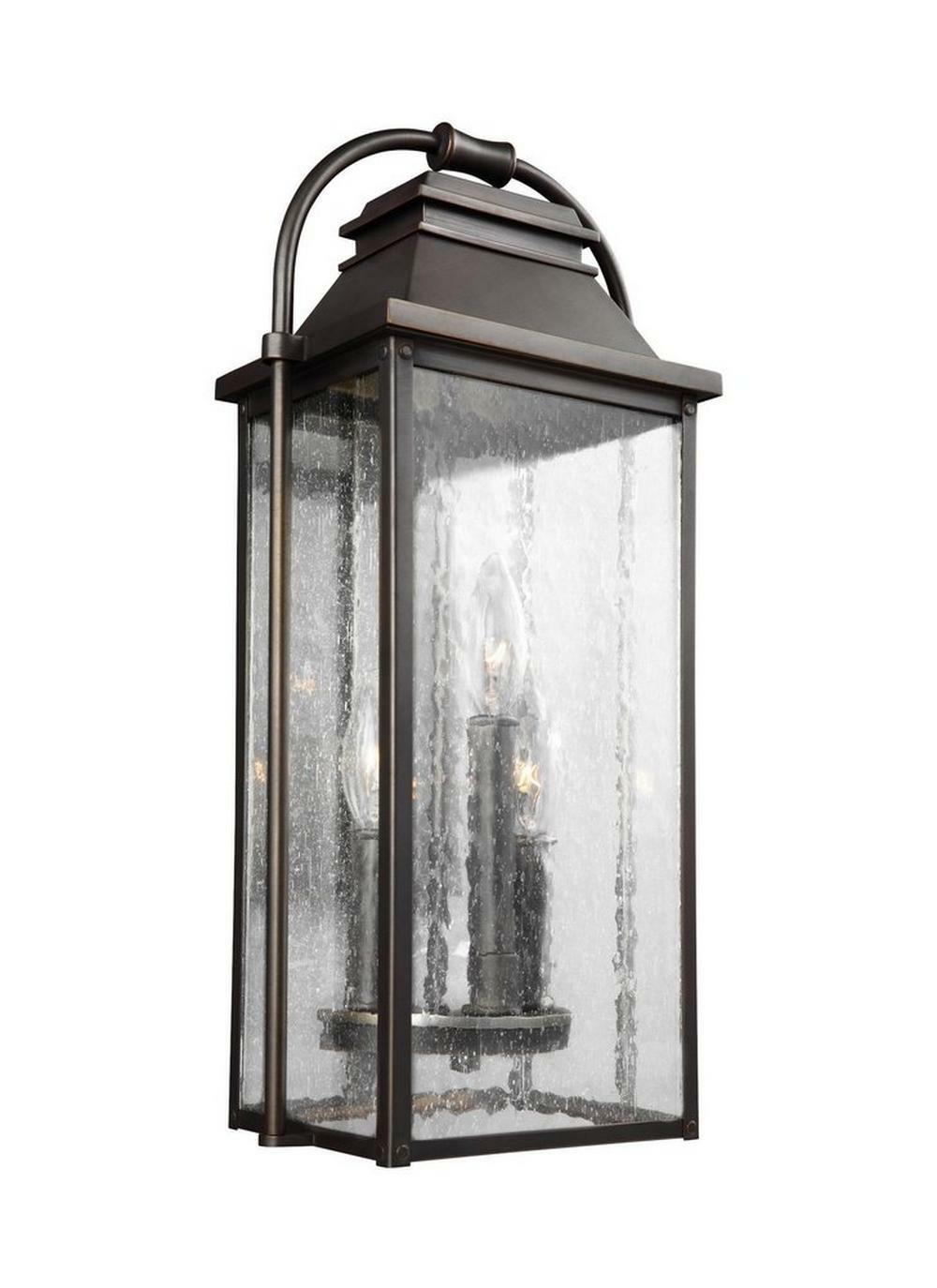 60W 3-Light Outdoor Wall Lantern In Antique Bronze Outdoor Lighting Antique Bronze