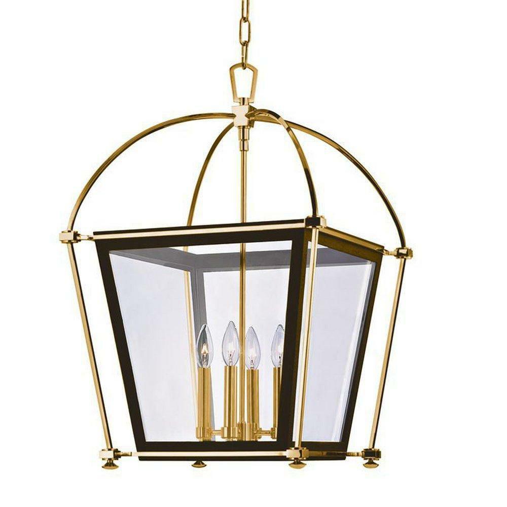 60W 4-Light Candelabra E-12 Incandescent Pendant In Aged Brass Indoor Lighting Aged Brass