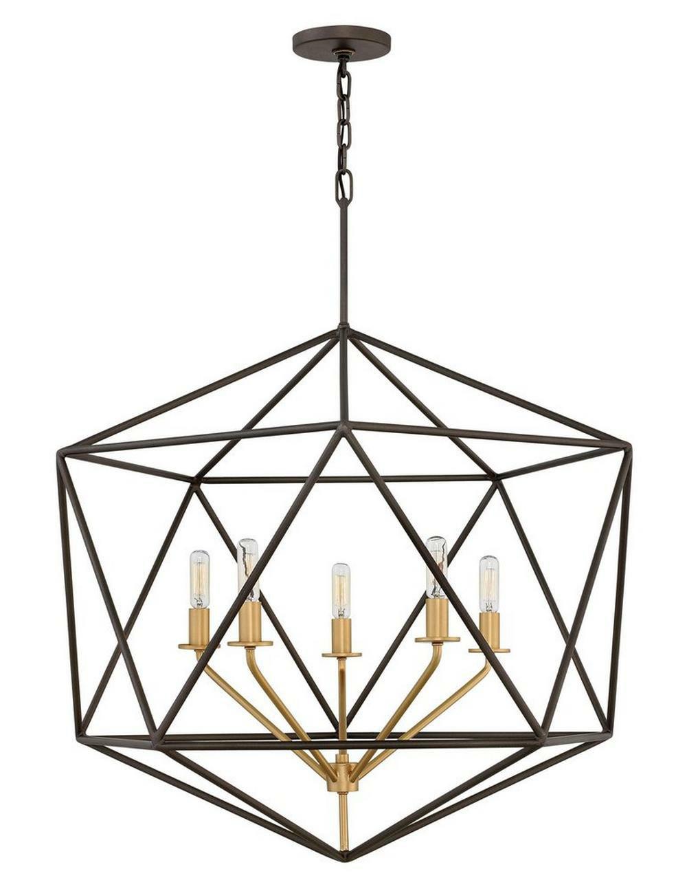 60W 5-Light Chandelier In Metallic Matte Bronze Chandeliers Metallic Matte Bronze