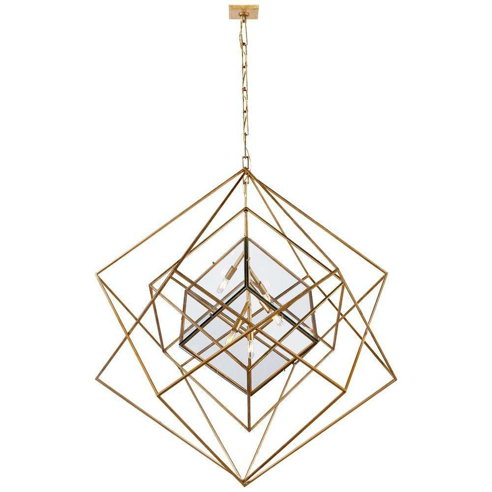 60W 5-Light Pendant In Gild Chandeliers Gild