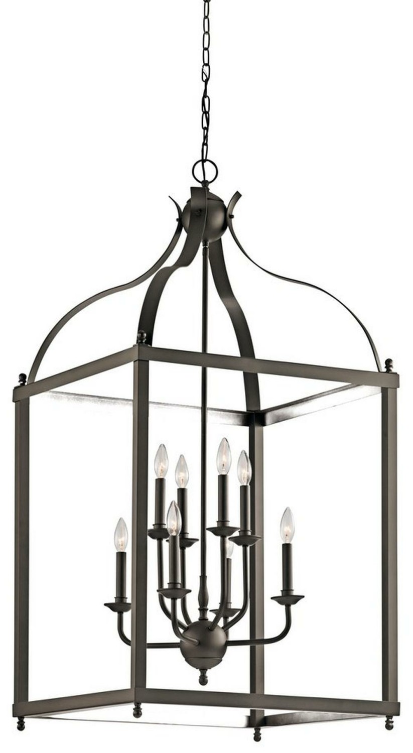 60W 8-Light Foyer Pendant In Olde Bronze Indoor Lighting Olde Bronze