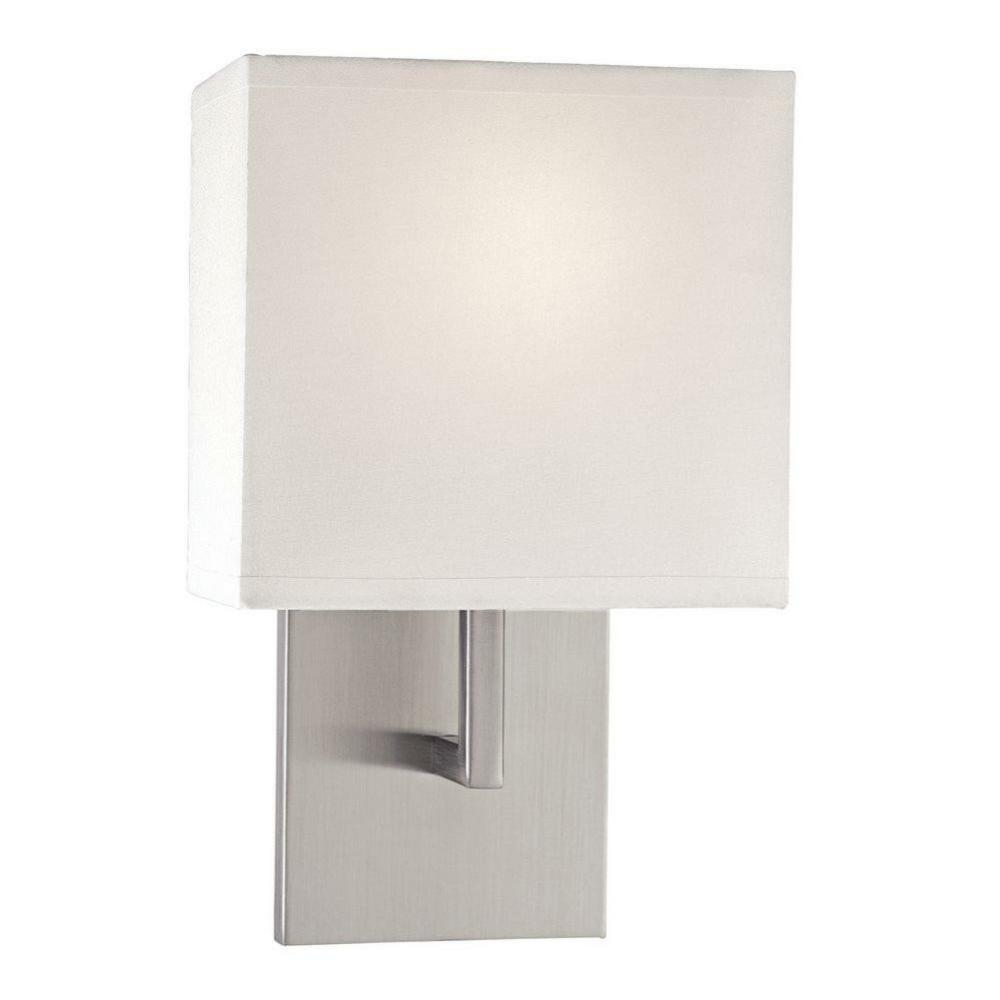 7-3/4 In. 1-Light Led Wall Sconce In Brushed Nickel Indoor Lighting Brushed Nickel