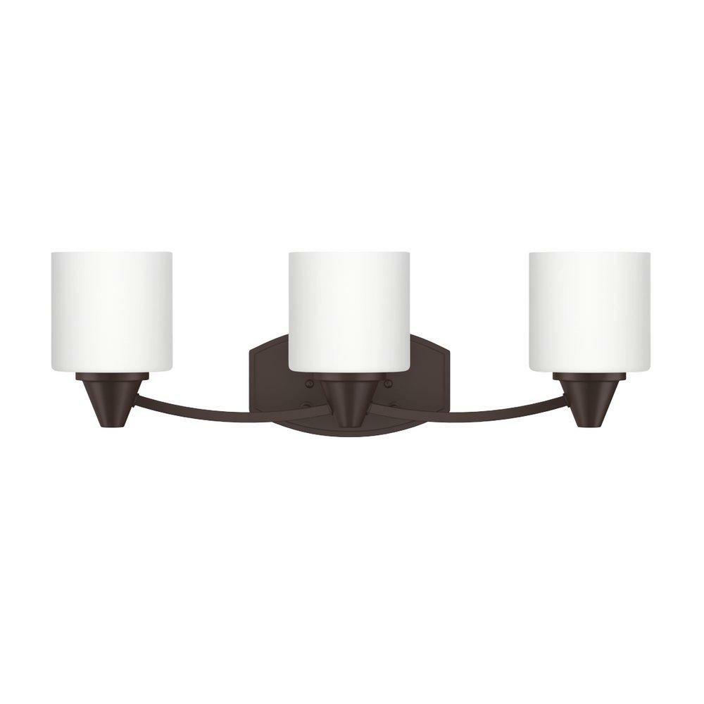 7-3/8 X 23 In. 100W 3-Light Medium E-26 Vanity Fixture In Oil Rubbed Bronze Bathroom Lighting Oil Rubbed Bronze