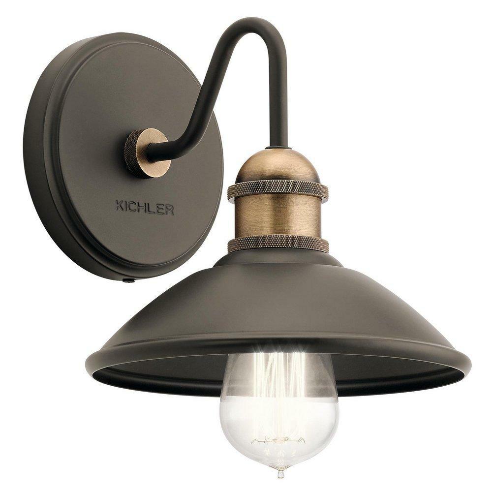 75W 1-Light Medium E-26 Incandescent Wall Sconce In Olde Bronze Indoor Lighting Olde Bronze