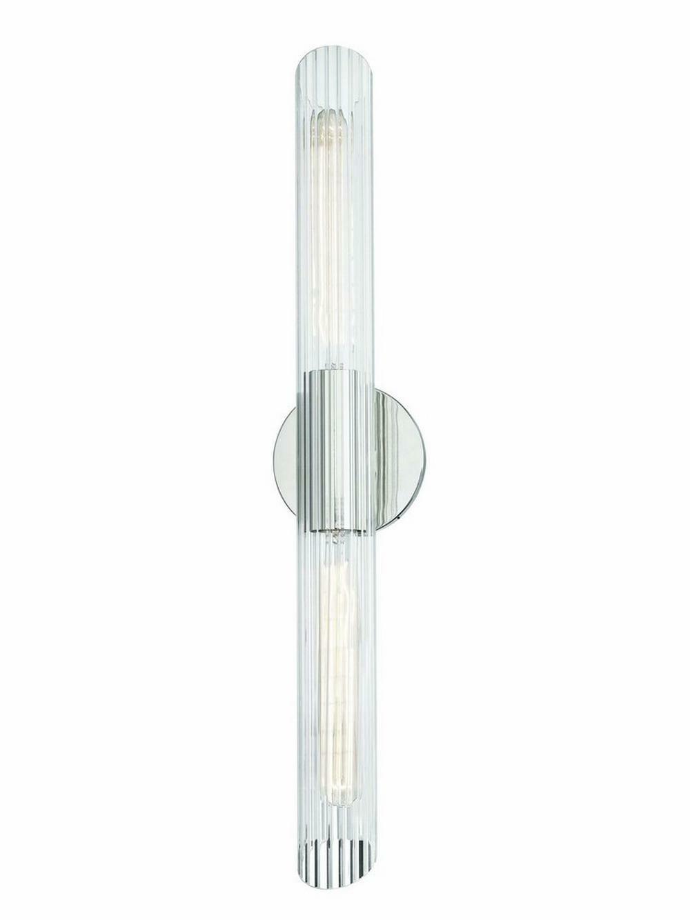 75W 1-Light Medium E-26 Incandescent Wall Sconce In Polished Nickel Indoor Lighting Polished Nickel