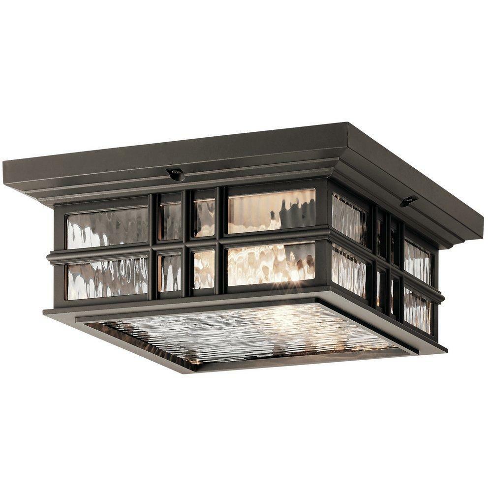 75W 2-Light Medium E-26 Incandescent Outdoor Ceiling Fixture In Olde Bronze Outdoor Ceiling Lighting Olde Bronze