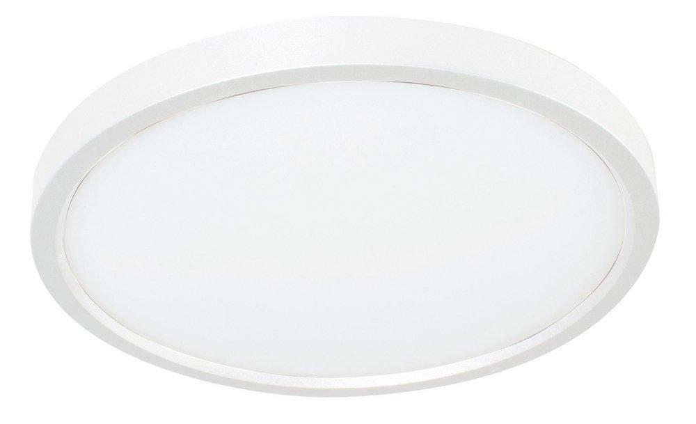 8 In. 15W 1-Light Integrated Led Flush Mount Ceiling Fixture In White Ceiling Lighting White