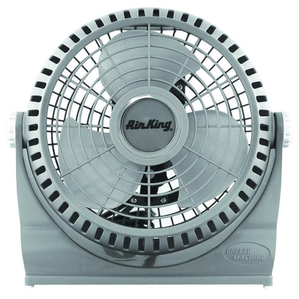 9 In. 2-Speed Pivot Fan In Grey Fans & Accessories Grey