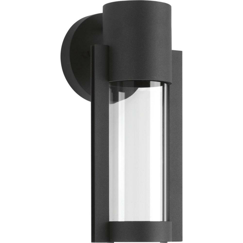 9W 1-Light Led Outdoor Wall Sconce In Black Outdoor Lighting Black