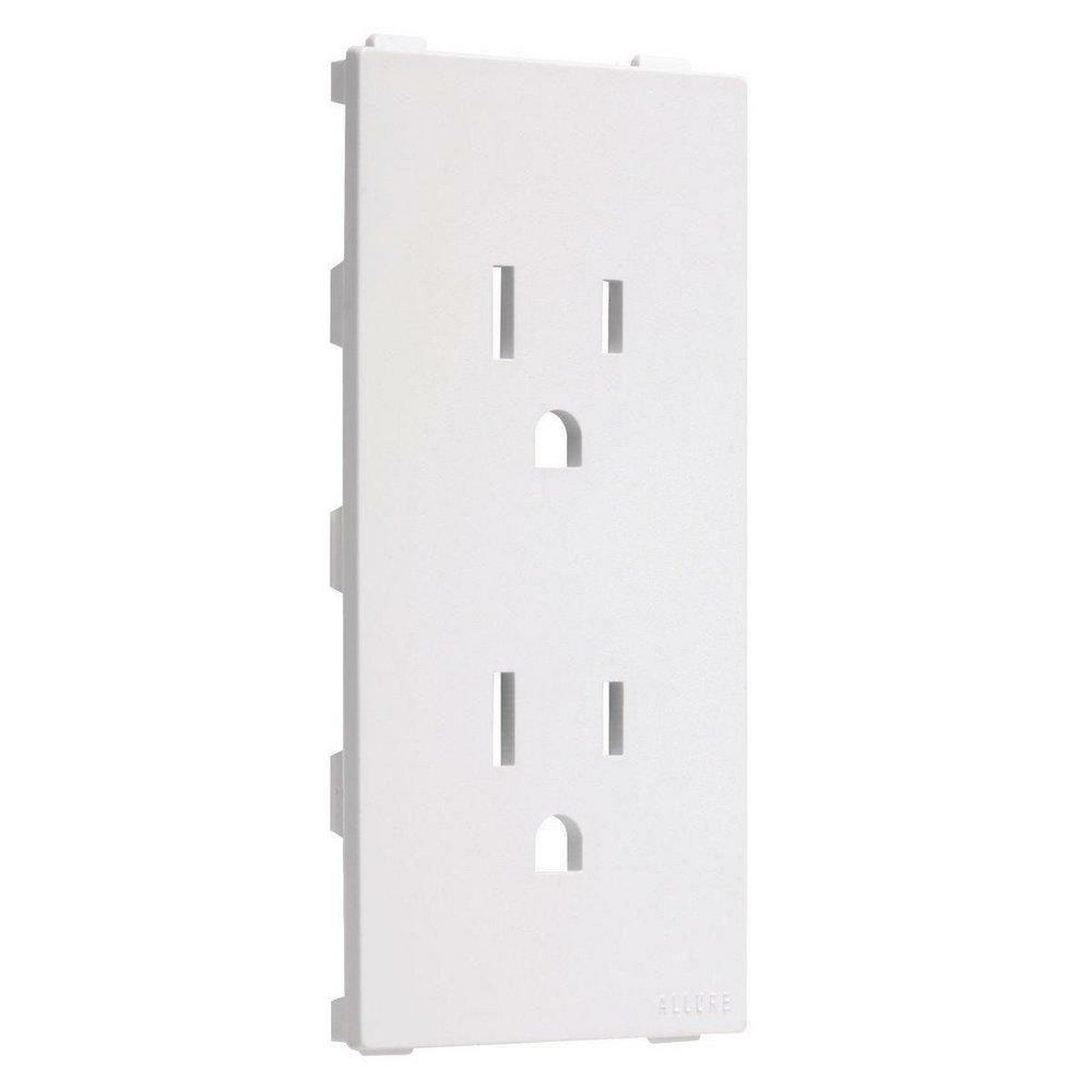 Duplex Outlet In White Indoor Lighting Parts & Accessories White