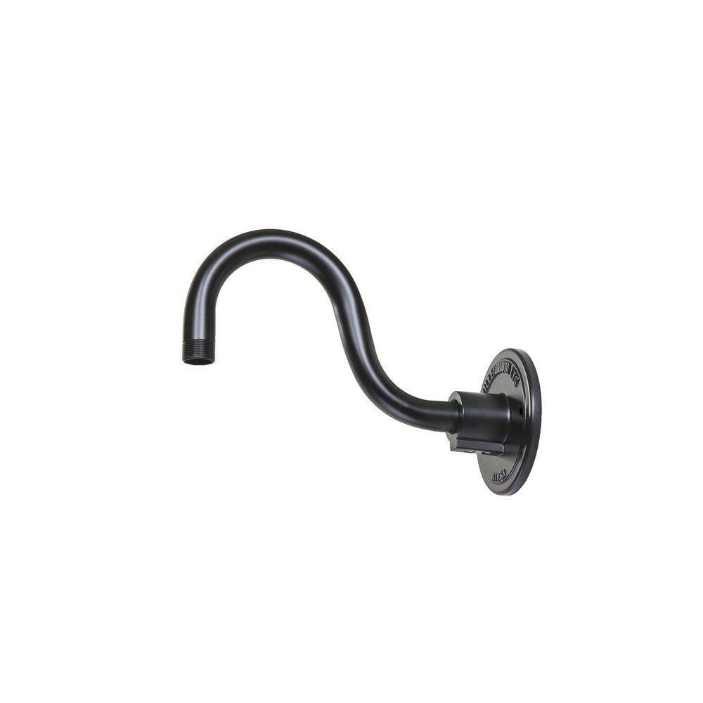 Gooseneck Stem In Aluminum Satin Black Light Bulbs & Lighting Accessories Aluminum Satin Black