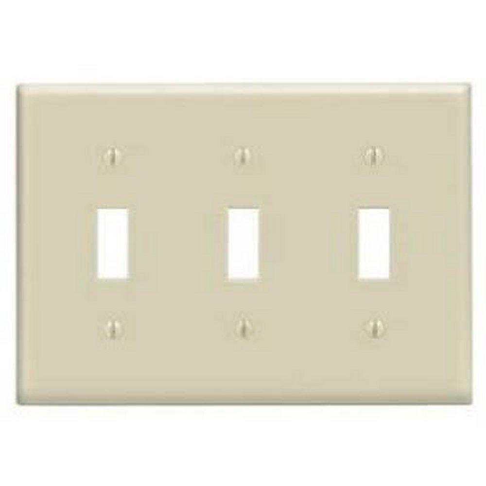 Toggle Device Switch Wallplate In Ivory Indoor Lighting Parts & Accessories Ivory