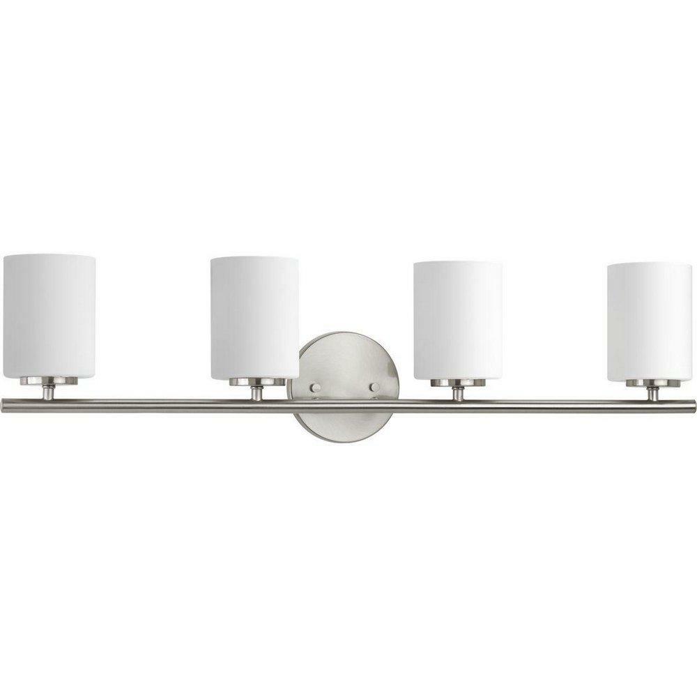 4-Light Bath Light In Brushed Nickel Bathroom Lighting Brushed Nickel