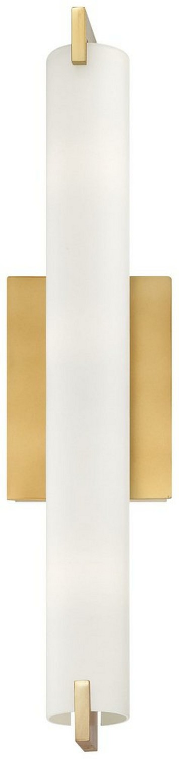 60W 3-Light G9 Double Loop Base Wall Sconce With Etched Opal Glass In Honey Gold Bathroom Lighting Honey Gold