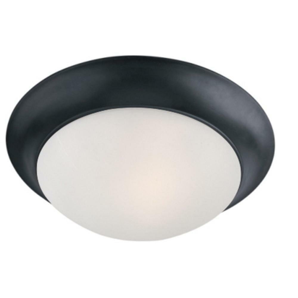 60W 3-Light Medium E-26 Incandescent Flush Mount Ceiling Fixture In Black Ceiling Lighting Black