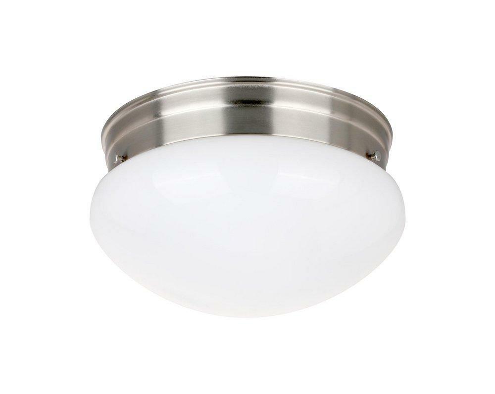 9 In. Led Mushroom Fixture In Brushed Nickel Ceiling Lighting