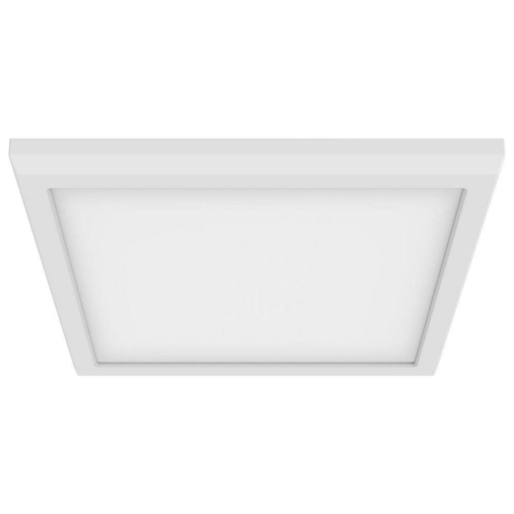 9 X 2/3 In. 13W 1-Light Led Utility Flush Mount Ceiling Fixture In White Ceiling Lighting White