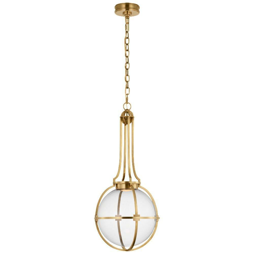 12W 1-Light Medium E-26 Integrated Led Pendant Light In Antique Burnished Brass Indoor Lighting Antique Burnished Brass